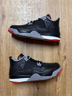 Air Jordan 4 Retro Bred Reimagined (PS) Preschool Kids’ Shoe Size 13C BQ7669-006